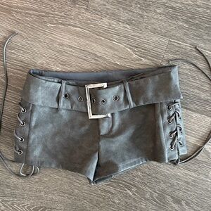 SHEIN Micro Shorts with Belt